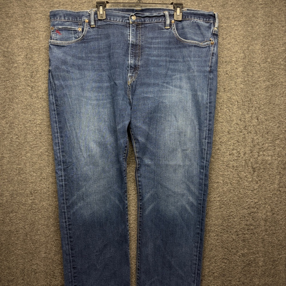 Polo Ralph Lauren Authentic Dungarees Mens Blue Straight Leg Jeans 44x30 Medium